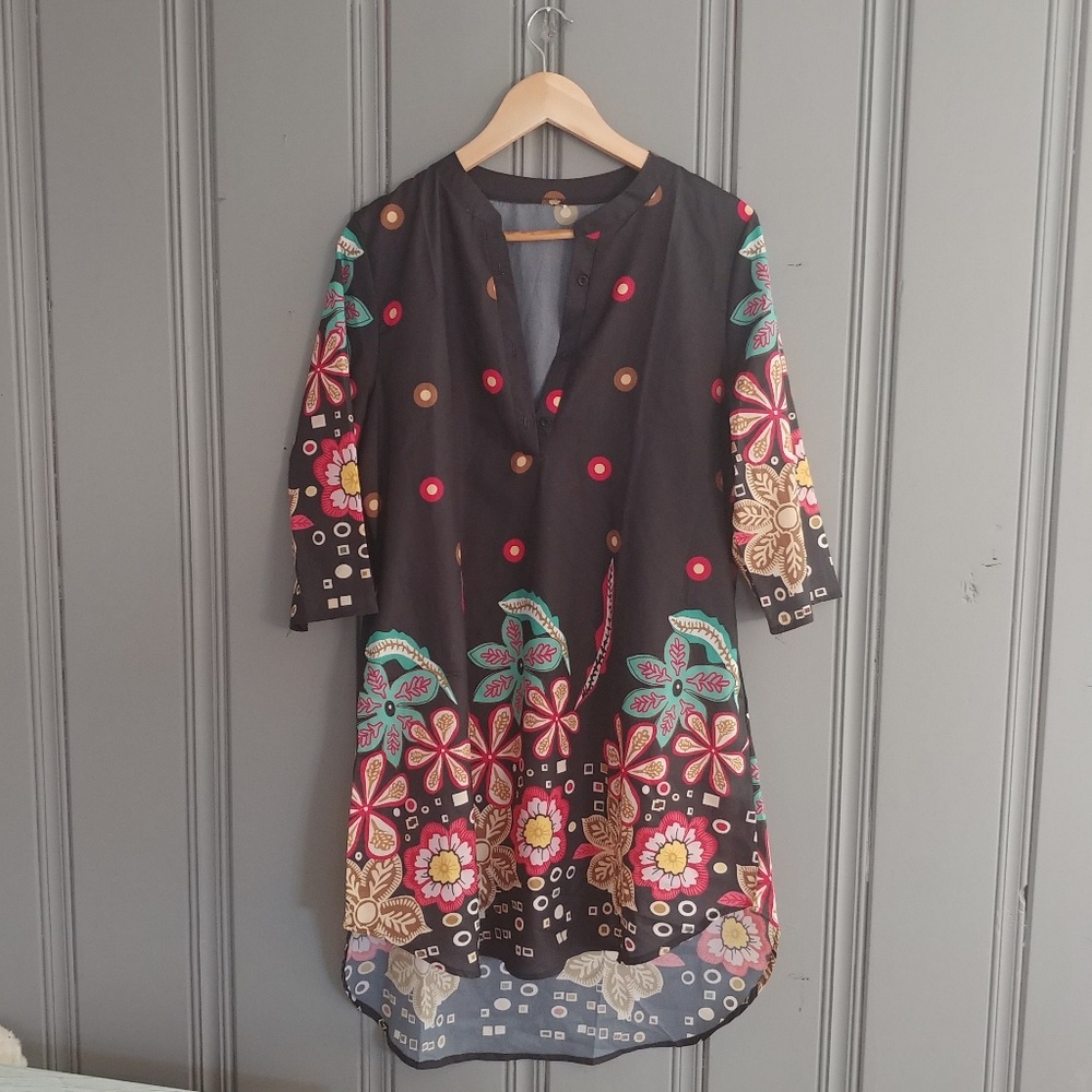 Boho Light weight Hippie Dress Floral